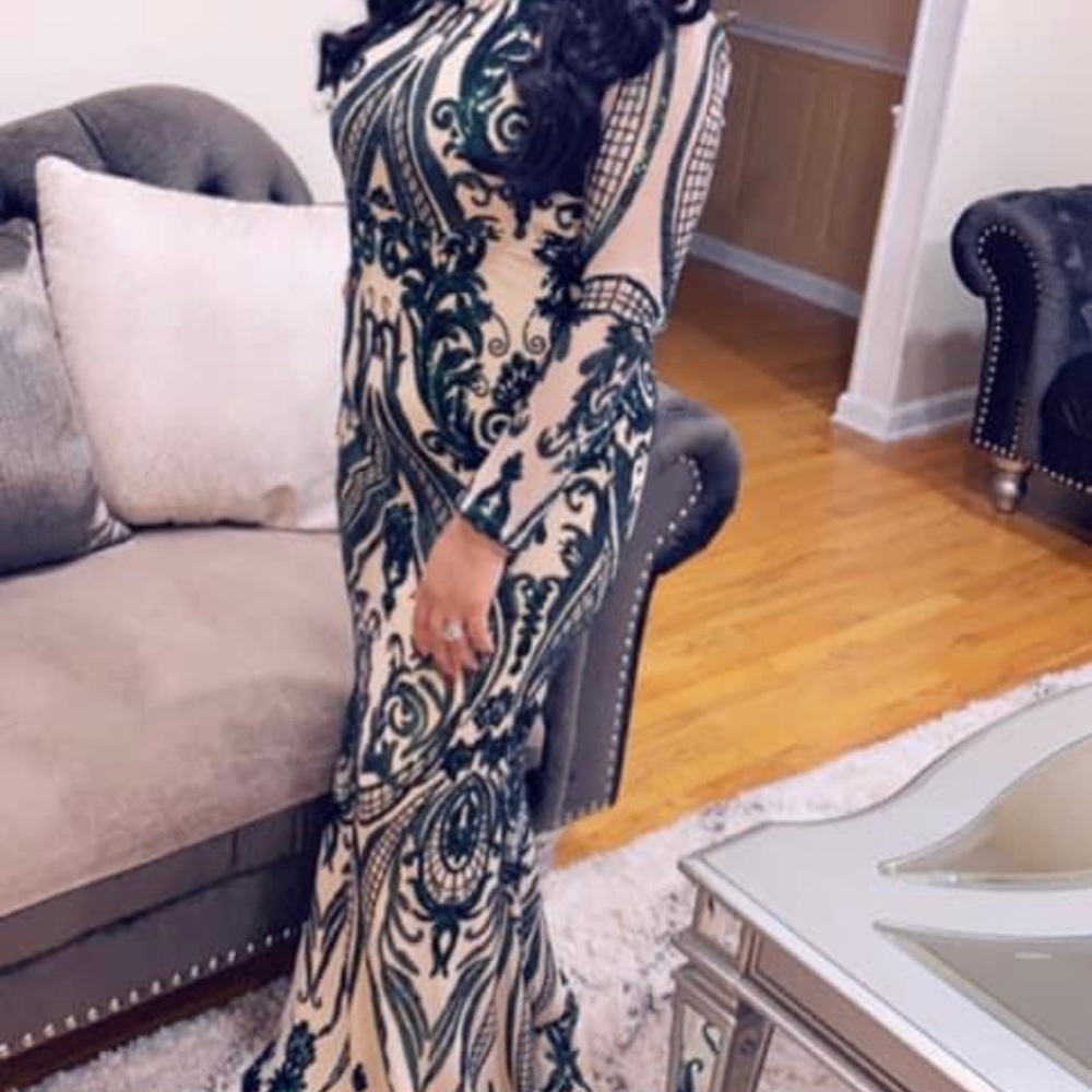 Long sequin dress